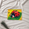 Cartoon ladybug fabric storage bag, foldable storage bag, children's toy storage box Specification image